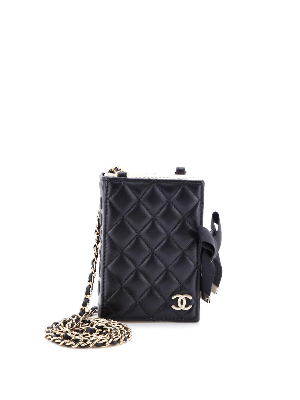 Chanel Cc Book Card Holder With Chain #206114C29B